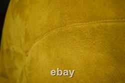 100% Sheepskin Leather Fur Lined Marlboro Man Western Coat Sz Med- Lrg Western