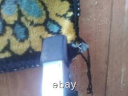 13379 Vintage WESTERN COWBOY HORSE TAPESTRY WALL HANGING Made in Italy 49 x 74