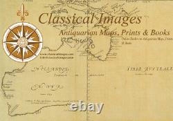 1745 Mannevillette Large Antique Map Sea Chart Western Sumatra Indonesia, Padang