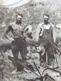 1800's Cabinet Card Photo 8x10 Teams Of Horses Plowing Agriculture Americana