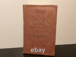 1868 Traveling Map Of The Western States Edward Mendenhall Large Foldout