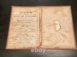 1868 Traveling Map Of The Western States Edward Mendenhall Large Foldout