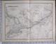 1881 Large Antique Map Dominion Of Canada Western Ontario Quebec Montreal