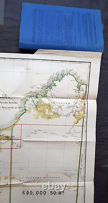 1890 John Forrest Large Antique Map Western Australia Pastoral Leases, Explorers