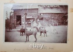 1890s. Ranches Armed Cowboys Indians Hunting Cattle Arizona Woman Photographer