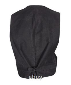 1900s Western Cowboy Denim Genuine Buffalo Nickel Button Waistcoat Vest S/M/L