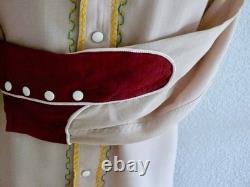 1940-1950 `s Craft-Tex Originals Dallas Jaycees Western Wool Shirt L w embr