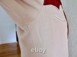 1940-1950 `s Craft-Tex Originals Dallas Jaycees Western Wool Shirt L w embr 1940-1950 `s Craft-Tex Originals Dallas Jaycees Western Wool Shirt L w embr