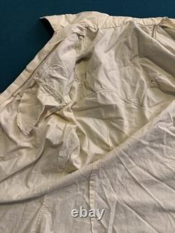 1940s/50s Cotton Pearl Snap Embroidered flowers Western Long Shirt Smile Pockets