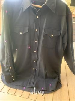 1950-1960 Vintage Pendleton Western Shirt Men's Large Pearl Snap Read