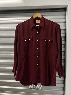 1950's Miller Western Wear Gabardine Sawtooth Button Up