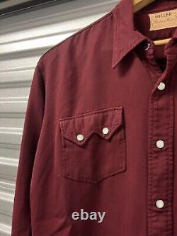 1950's Miller Western Wear Gabardine Sawtooth Button Up