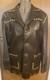 1950's Vintage 2-Tone Deerskin Button Front Western Jacket Mens M/L USA Made Exc