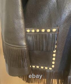 1950's Vintage 2-Tone Deerskin Button Front Western Jacket Mens M/L USA Made Exc