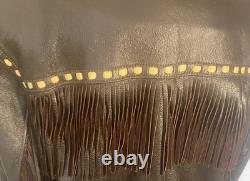 1950's Vintage 2-Tone Deerskin Button Front Western Jacket Mens M/L USA Made Exc