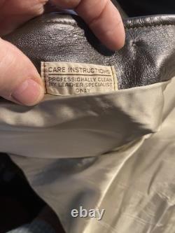 1950's Vintage 2-Tone Deerskin Button Front Western Jacket Mens M/L USA Made Exc