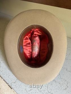 1950s Pilgrim 3x Beaver Formease 7 1/4 Silverbelly Cowboy Western Hat Vtg 50s