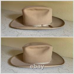 1950s Pilgrim 3x Beaver Formease 7 1/4 Silverbelly Cowboy Western Hat Vtg 50s
