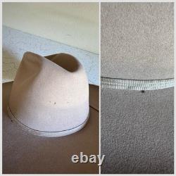 1950s Pilgrim 3x Beaver Formease 7 1/4 Silverbelly Cowboy Western Hat Vtg 50s