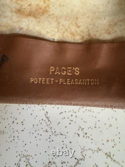 1950s Stetson 3x BEAVER LAST DROP 7 1/4 Raw Edge Western Dress Hat Fedora Vtg