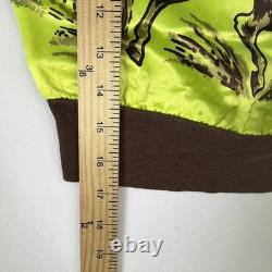 1950s Welgrume Day Glo Horse Satin Knit Shirt Youth Long Sleeve Western