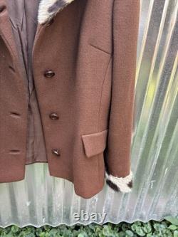 1950s wassersteens Cowhide Wool Jacket Western Cowboy Vintage M/L Western 60s
