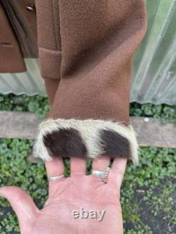 1950s wassersteens Cowhide Wool Jacket Western Cowboy Vintage M/L Western 60s