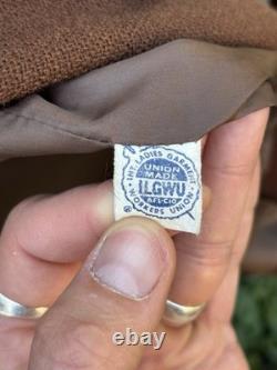 1950s wassersteens Cowhide Wool Jacket Western Cowboy Vintage M/L Western 60s