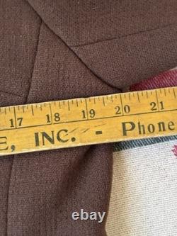 1950s wassersteens Cowhide Wool Jacket Western Cowboy Vintage M/L Western 60s