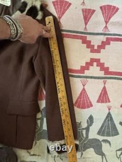 1950s wassersteens Cowhide Wool Jacket Western Cowboy Vintage M/L Western 60s