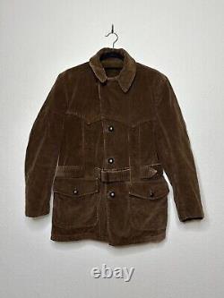 1960's Vintage Western Corduroy Hunting Sport Jacket (M/L) Norfolk Style