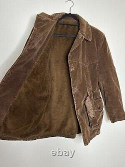 1960's Vintage Western Corduroy Hunting Sport Jacket (M/L) Norfolk Style