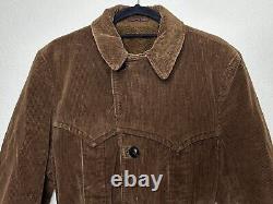 1960's Vintage Western Corduroy Hunting Sport Jacket (M/L) Norfolk Style