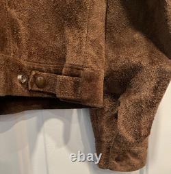 1970's Trucker Jacket LAKELAND Brown Suede Type III Western Pattern Size Lg 42 1970's Trucker Jacket LAKELAND Brown Suede Type III Western Pattern Size Lg 42