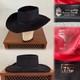 1970s American Hat Company 3x Quality Hat 7 1/8 Cowboy Western Vtg 70s Black