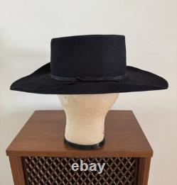 1970s American Hat Company 3x Quality Hat 7 1/8 Cowboy Western Vtg 70s Black
