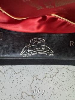 1970s American Hat Company 3x Quality Hat 7 1/8 Cowboy Western Vtg 70s Black