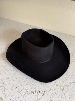 1970s American Hat Company 3x Quality Hat 7 1/8 Cowboy Western Vtg 70s Black