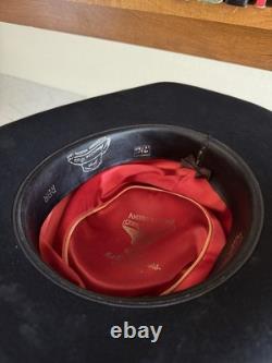 1970s American Hat Company 3x Quality Hat 7 1/8 Cowboy Western Vtg 70s Black