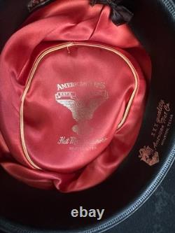 1970s American Hat Company 3x Quality Hat 7 1/8 Cowboy Western Vtg 70s Black