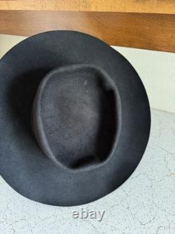 1970s American Hat Company 3x Quality Hat 7 1/8 Cowboy Western Vtg 70s Black