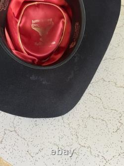 1970s American Hat Company 3x Quality Hat 7 1/8 Cowboy Western Vtg 70s Black