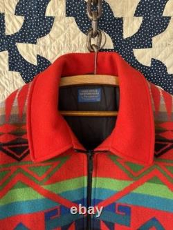 1970s Pendleton High Grade Western Wear Aztec Wool Jacket Large