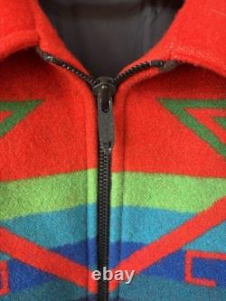 1970s Pendleton High Grade Western Wear Aztec Wool Jacket Large