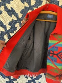 1970s Pendleton High Grade Western Wear Aztec Wool Jacket Large