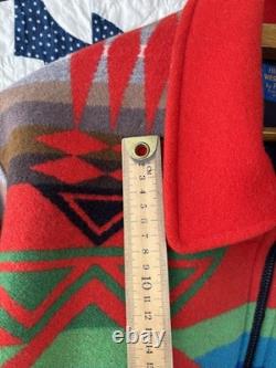 1970s Pendleton High Grade Western Wear Aztec Wool Jacket Large