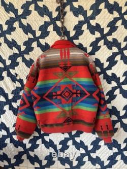 1970s Pendleton High Grade Western Wear Aztec Wool Jacket Large