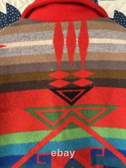 1970s Pendleton High Grade Western Wear Aztec Wool Jacket Large