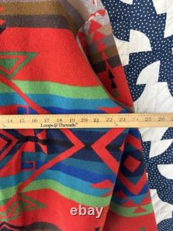 1970s Pendleton High Grade Western Wear Aztec Wool Jacket Large