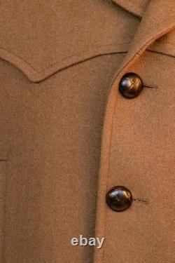 1970s Pendleton Wool Coat Western Brown Jacket Men's 42